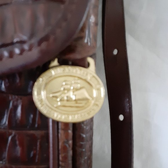 Vintage croc alligator cross body bag Brahmin - Picture 3 of 16